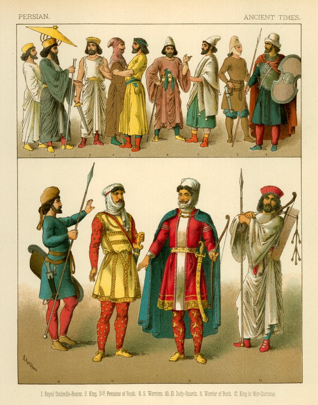 Persian Costumesswed av Albert Kretschmer