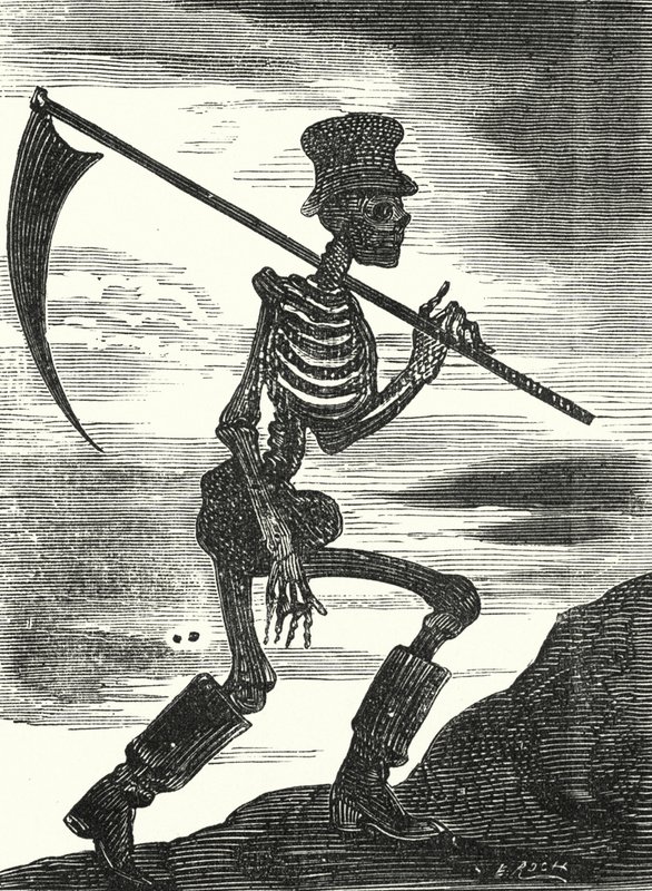 Döden (gravyr) av Albert Robida