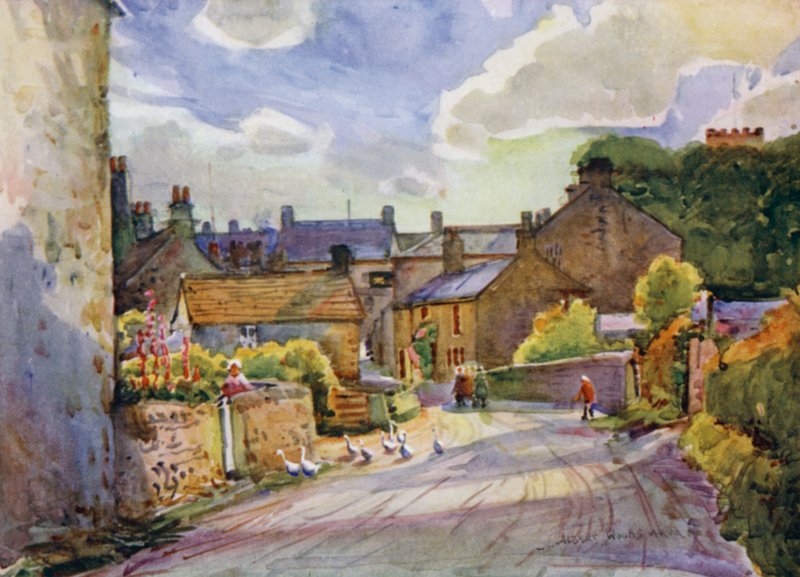 Chipping (färg litho) av Albert Woods