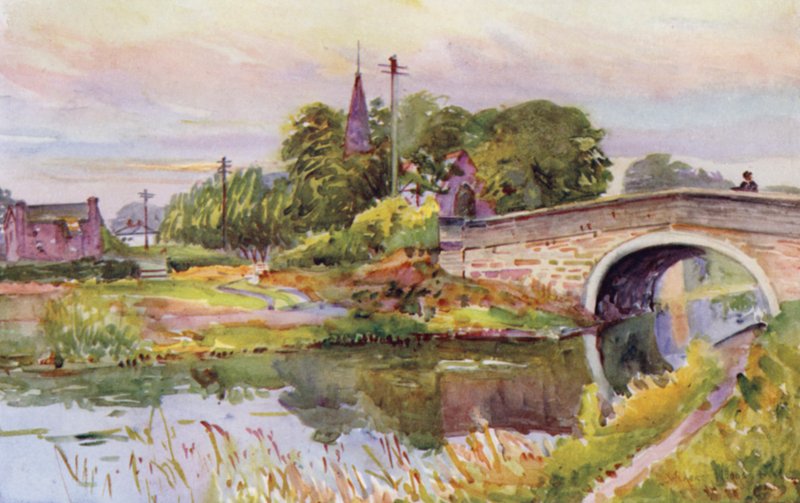 Rufford (färg litho) av Albert Woods