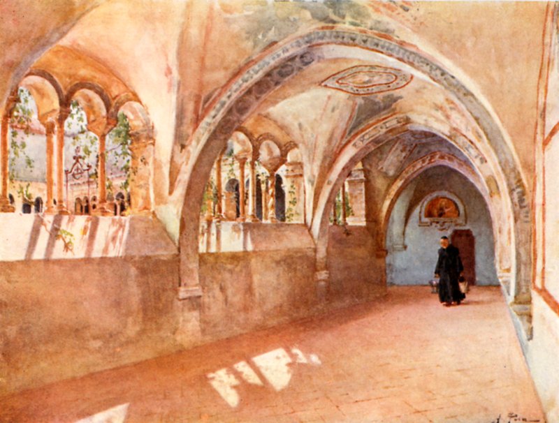 Kloster i Santa Scholastica, Subiaco av Alberto Pisa