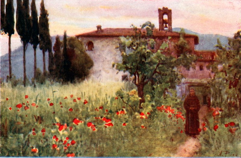 Klosterträdgården i San Cosimato, Vicovaro av Alberto Pisa