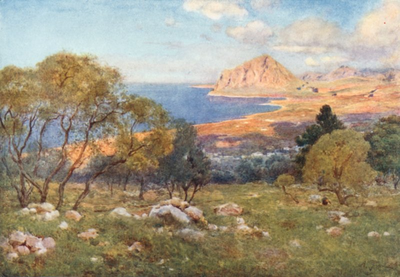 Monte Cofano från Portarella, Trapani av Alberto Pisa