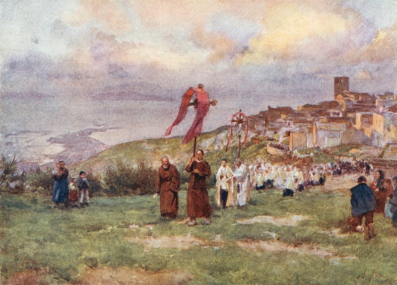 Procession, Monte San Giuliano av Alberto Pisa