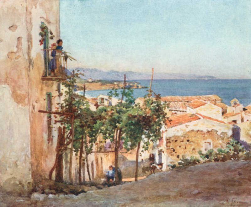 Gata i Cefalu av Alberto Pisa