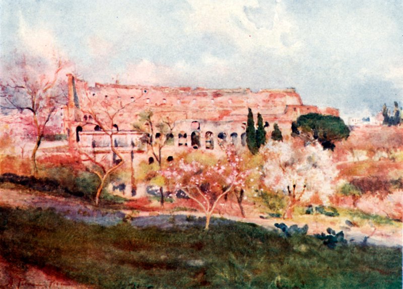 Colosseum en vårdag av Alberto Pisa