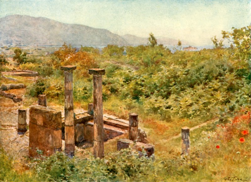 Utsikt från Pompeji av Alberto Pisa