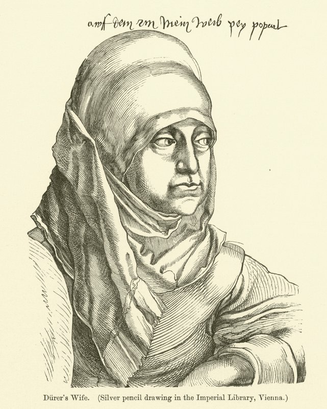 Albrecht Durers hustru av Albrecht Dürer