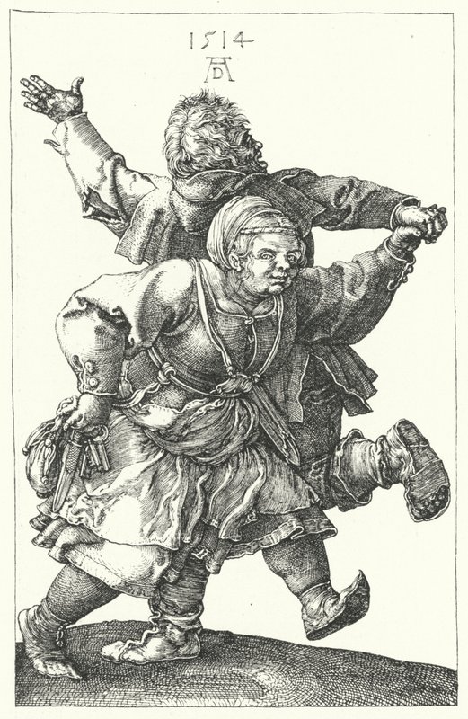 Bondepar dansar av Albrecht (after) Durer or Duerer