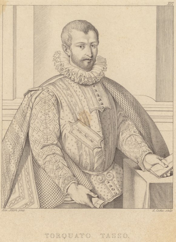 Porträtt av Torquato Tasso av Alessandro Allori