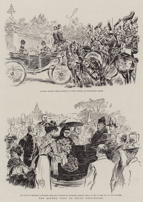 Drottningens besök i South Kensington av Alexander Stuart Boyd