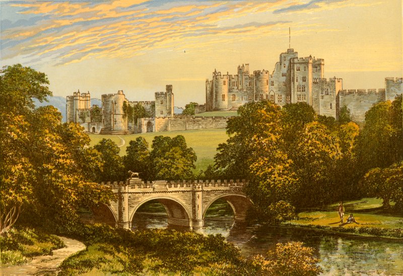Alnwick slott av Alexander Francis Lydon
