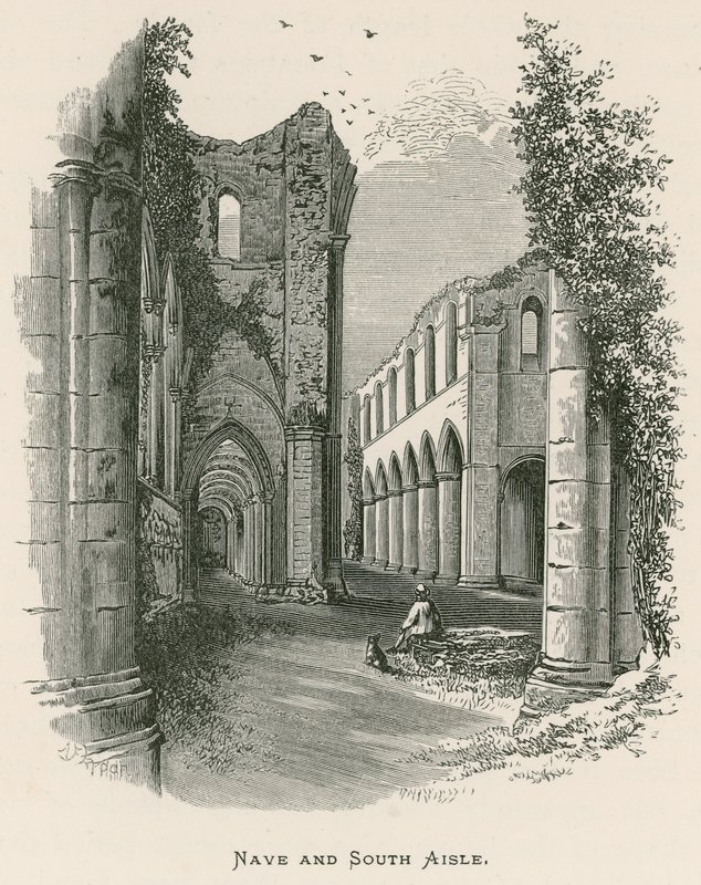 Fountains Abbey, mittskepp och södra mittskepp av Alexander Francis Lydon