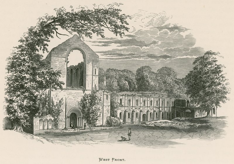 Fountains Abbey, västra framsidan av Alexander Francis Lydon