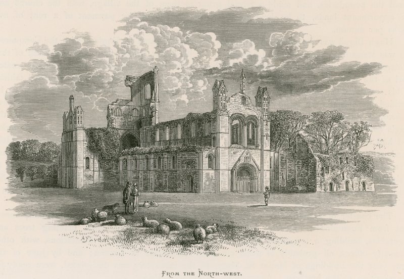 Kirkstall Abbey, från nordväst av Alexander Francis Lydon