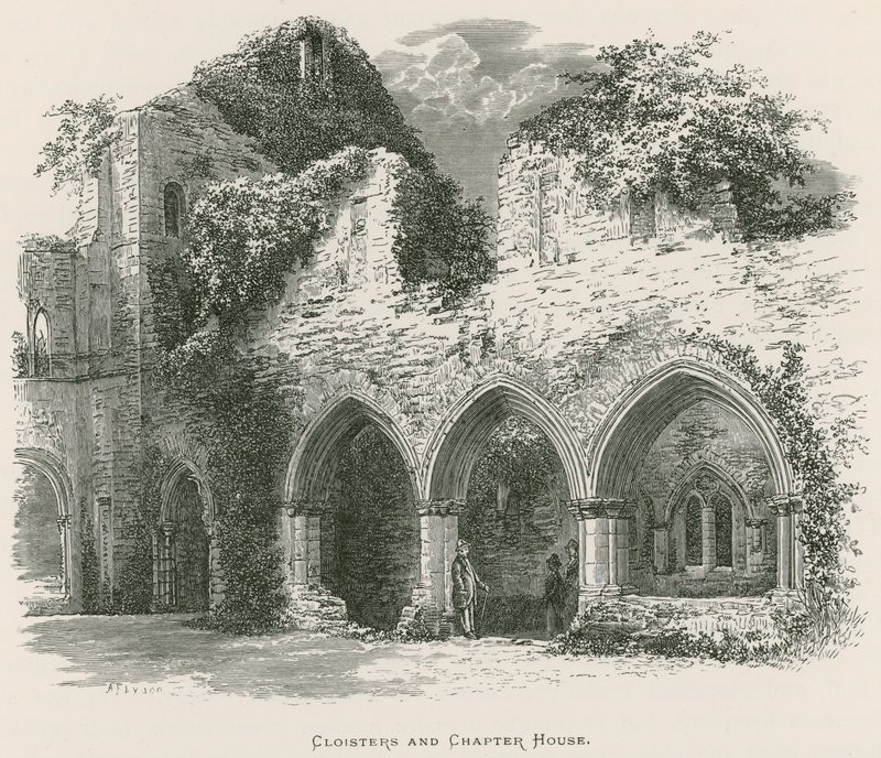Netley Abbey, Cloisters och Chapter House av Alexander Francis Lydon