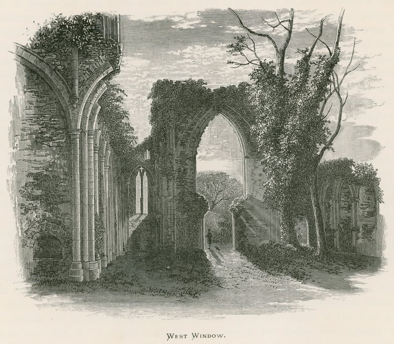 Netley Abbey, västra fönstret av Alexander Francis Lydon