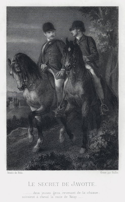 The Secret of Javotte (gravyr) av Alexandre (after) Bida