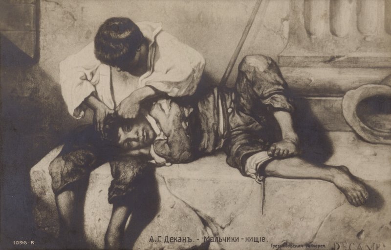 Poor Boys, 1800-talet av Alexandre Gabriel Decamps