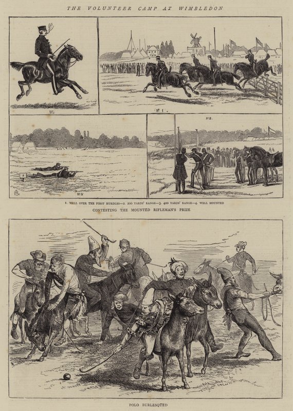 Volontärlägret i Wimbledon av Alfred Chantrey Corbould