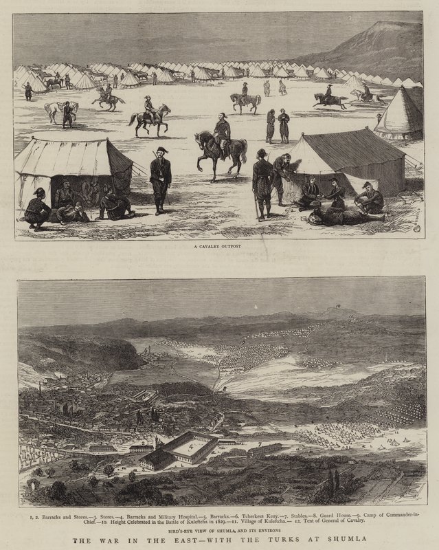 Kriget i öst, med turkarna i Shimla av Alfred Chantrey Corbould