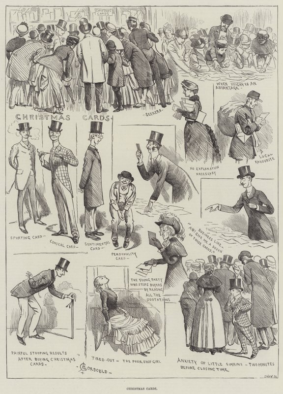Julkort av Alfred Courbould