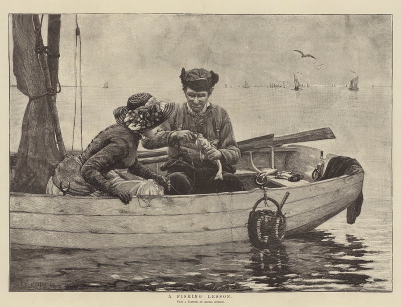 En fiskelektion av Alfred Guillou