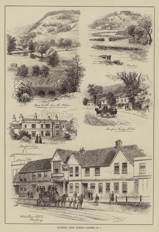 Träning från London, Dorking av Alfred Robert Quinton