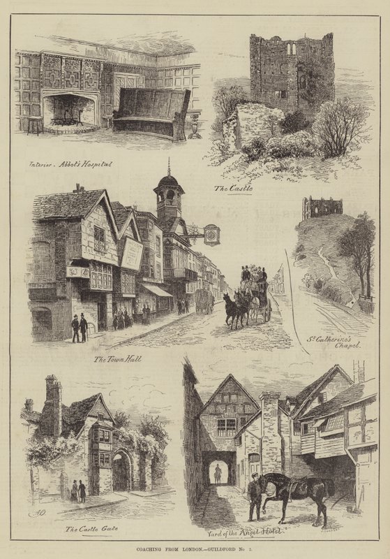 Coachning från London, Guildford av Alfred Robert Quinton