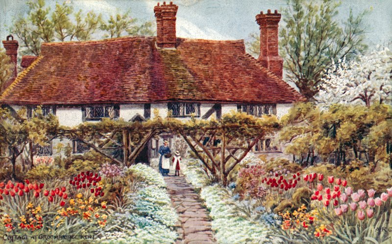 Stuga vid Groombridge, Kent av Alfred Robert Quinton