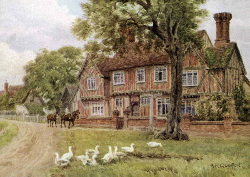 Bondgård, Brent Eleigh, Suffolk av Alfred Robert Quinton