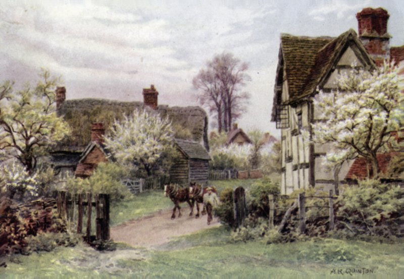 Bondgård, Welford-on-Avon, Gloucester av Alfred Robert Quinton