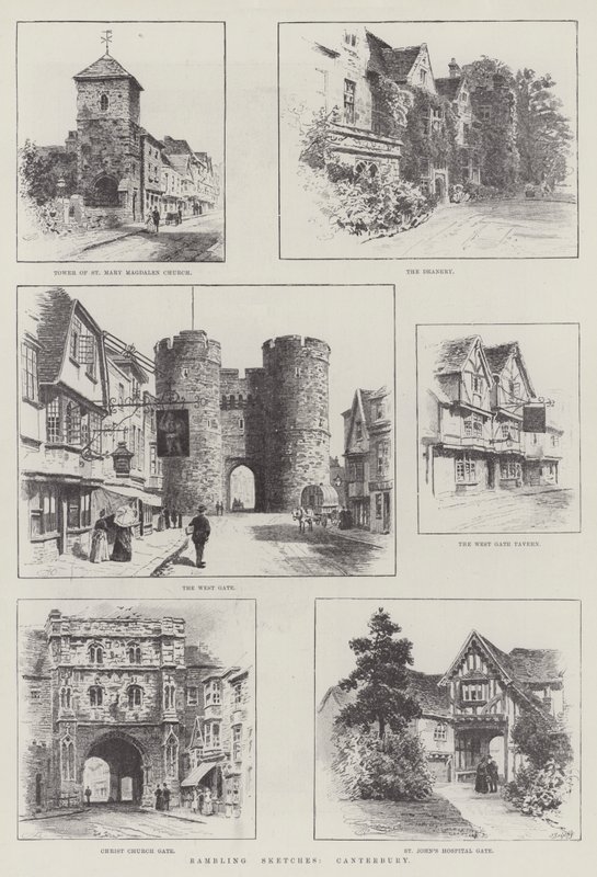 Vandringsskisser, Canterbury av Alfred Robert Quinton