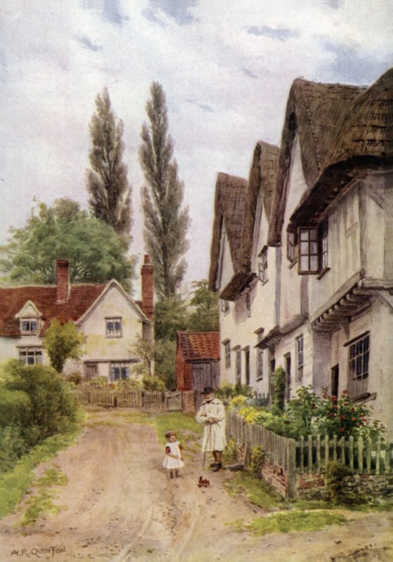 The Three Gables, Kersey, Suffolk av Alfred Robert Quinton