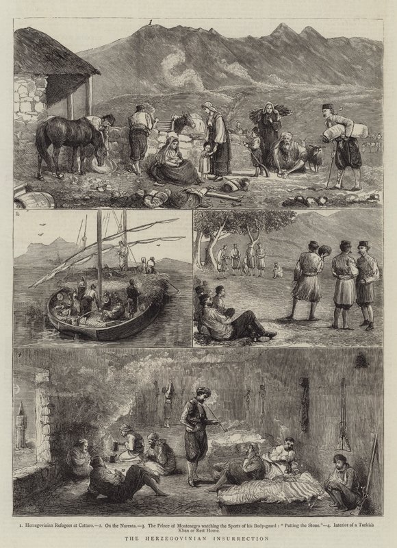 Upproret i Herzegovinia av Alfred Chantrey Corbould