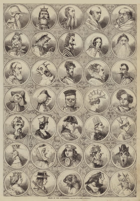 Pantomimernas huvuden av Alfred Crowquill