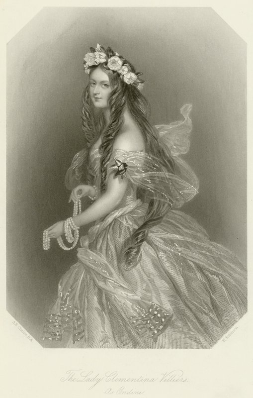 Lady Clementina Villiers av Alfred Edward Chalon