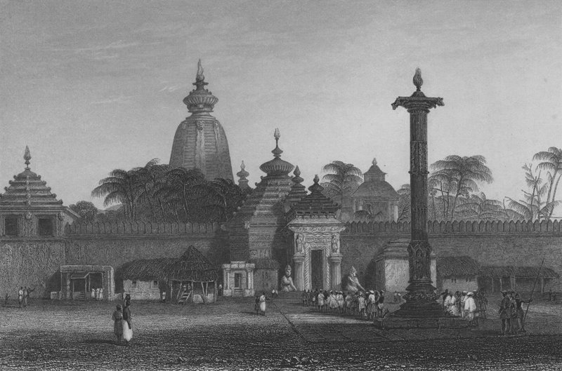 Juggernauttemplet (gravyr) av Alfred Gomersal (after) Vickers