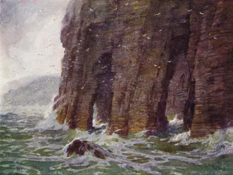 Cathedral Cliffs, Achill Island av Alfred Heaton Cooper