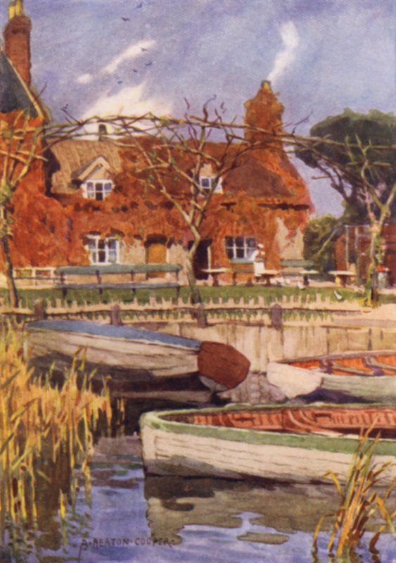 Eels Foot Inn, Ormesby, Norfolk av Alfred Heaton Cooper