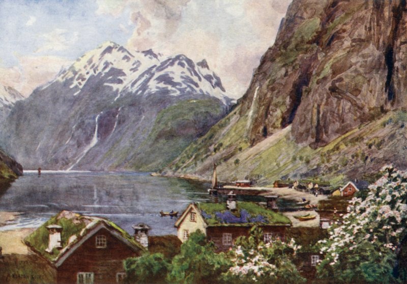Geirangerfjorden av Alfred Heaton Cooper