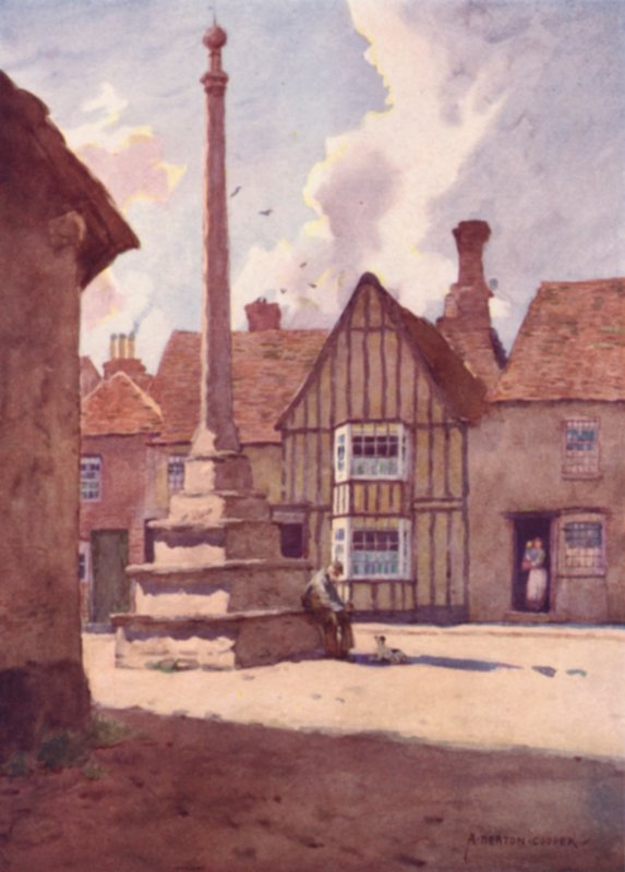 Lavenham Market Cross, Suffolk av Alfred Heaton Cooper