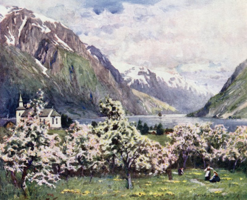 Oode, Hardangerfjorden av Alfred Heaton Cooper