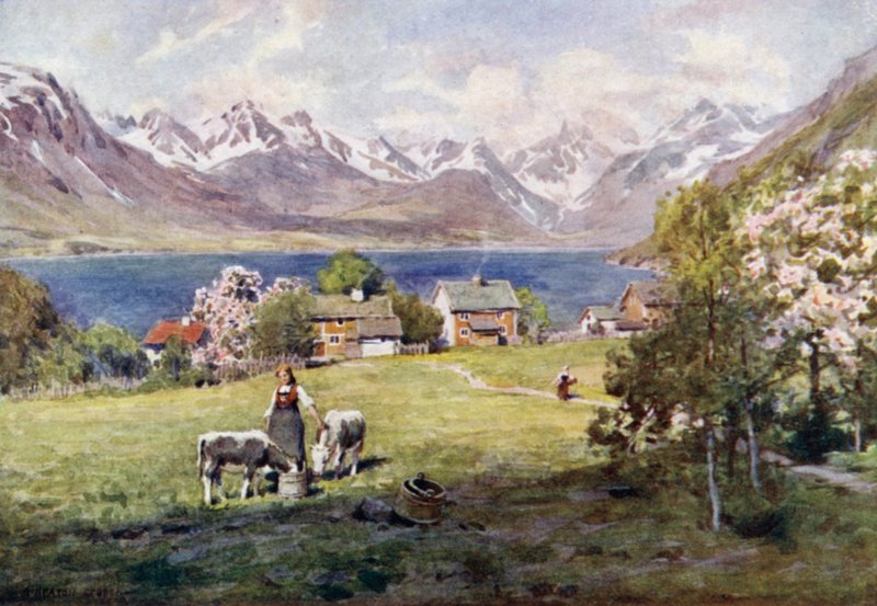 Romsdalsfjorden, från Naes av Alfred Heaton Cooper