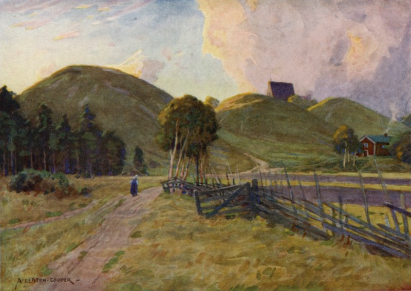 Kings Mounds, Upsala av Alfred Heaton Cooper
