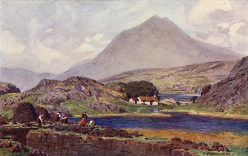 Turf Pickers, Connemara av Alfred Heaton Cooper