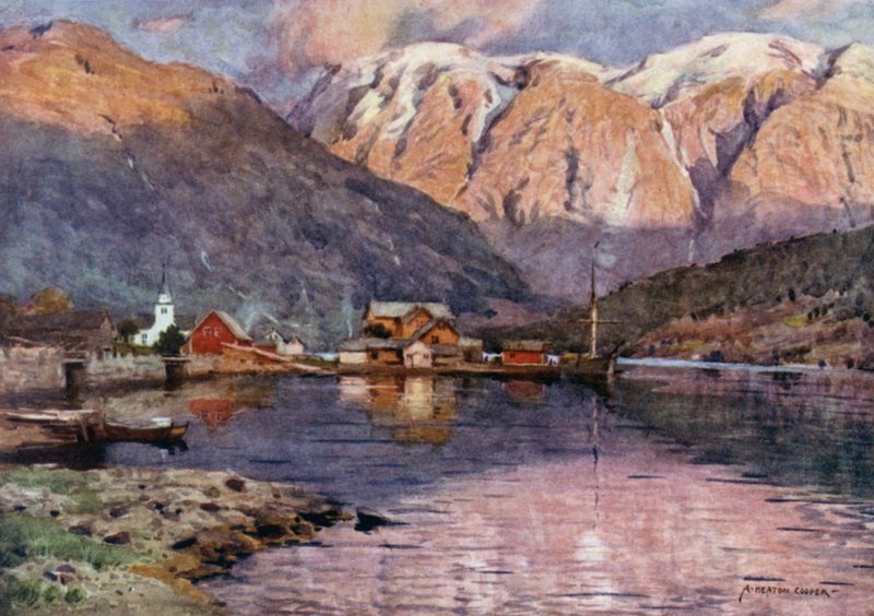 Ulvik, Hardangerfjorden av Alfred Heaton Cooper