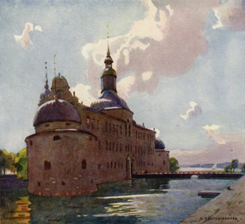 Vadstena Castle, Lake Vattern av Alfred Heaton Cooper