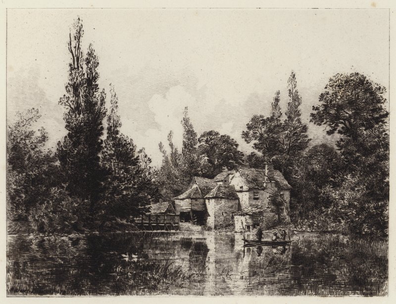 Iffley Mill av Alfred Louis Brunet Debaines
