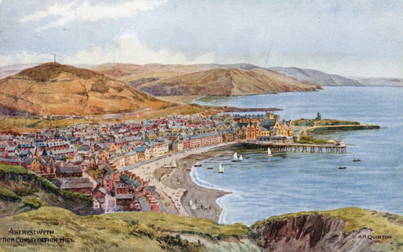 Aberystwyth från Constitution Hill av Alfred Robert Quinton